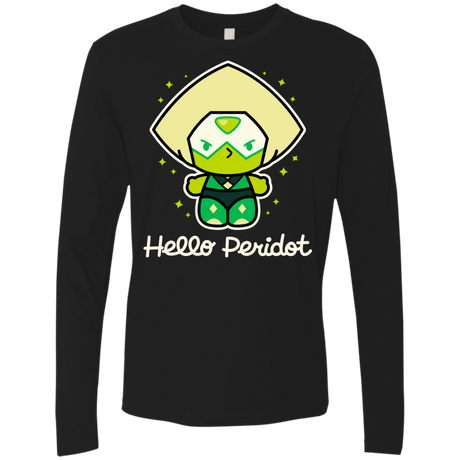 T-Shirts Black / S Hello Peridot Men's Premium Long Sleeve