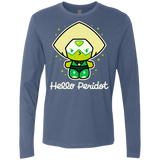 T-Shirts Indigo / S Hello Peridot Men's Premium Long Sleeve