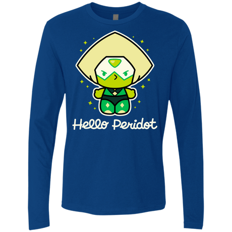 T-Shirts Royal / S Hello Peridot Men's Premium Long Sleeve