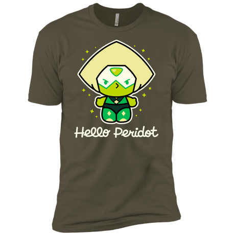 T-Shirts Military Green / X-Small Hello Peridot Men's Premium T-Shirt