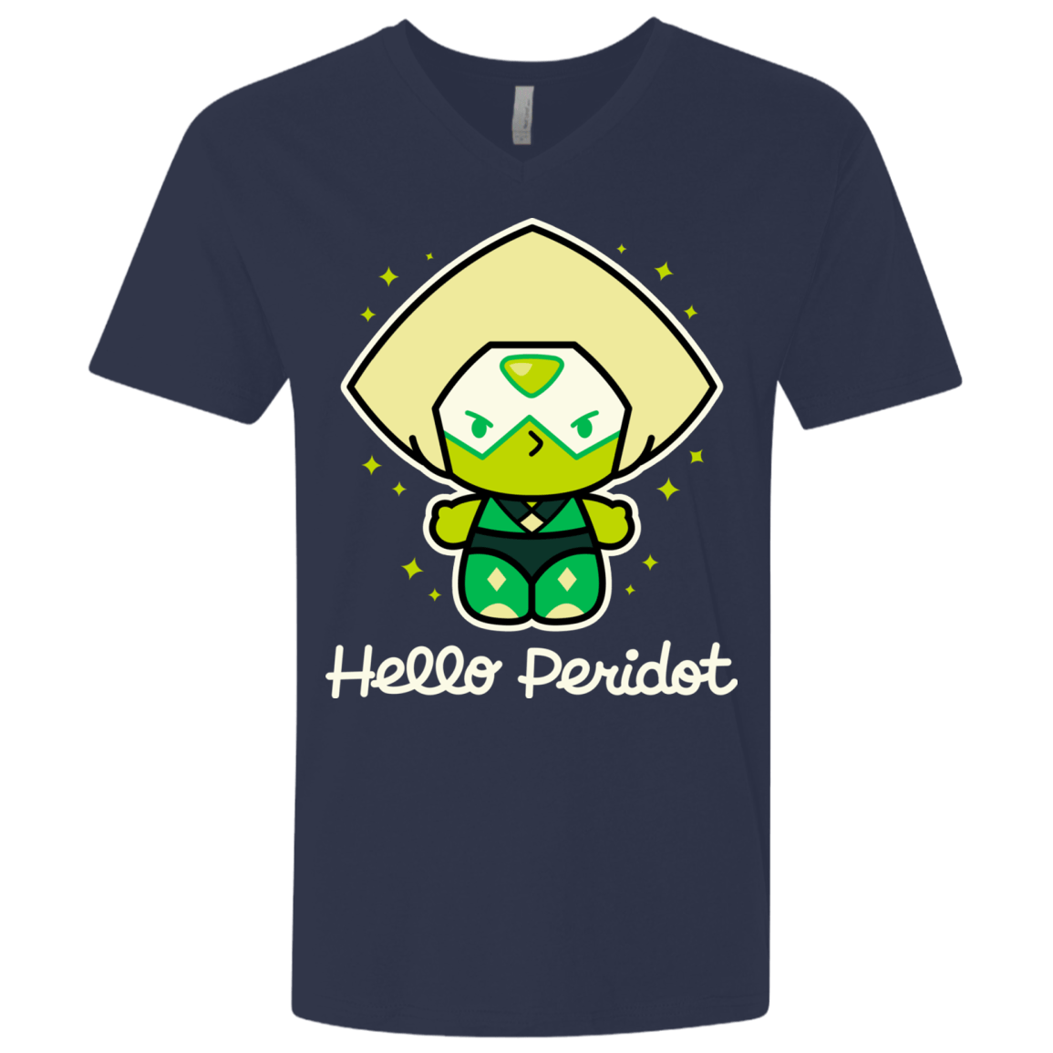 T-Shirts Midnight Navy / X-Small Hello Peridot Men's Premium V-Neck
