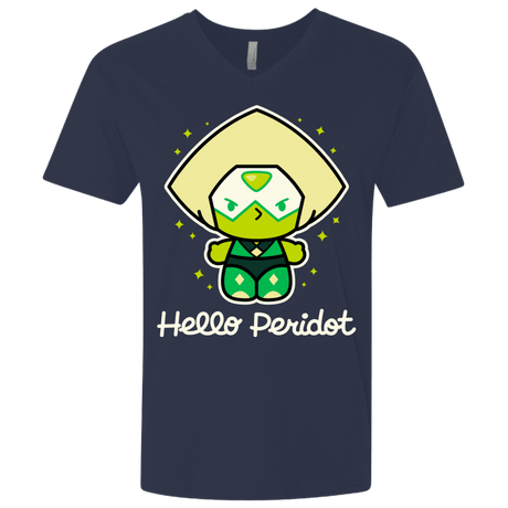 T-Shirts Midnight Navy / X-Small Hello Peridot Men's Premium V-Neck