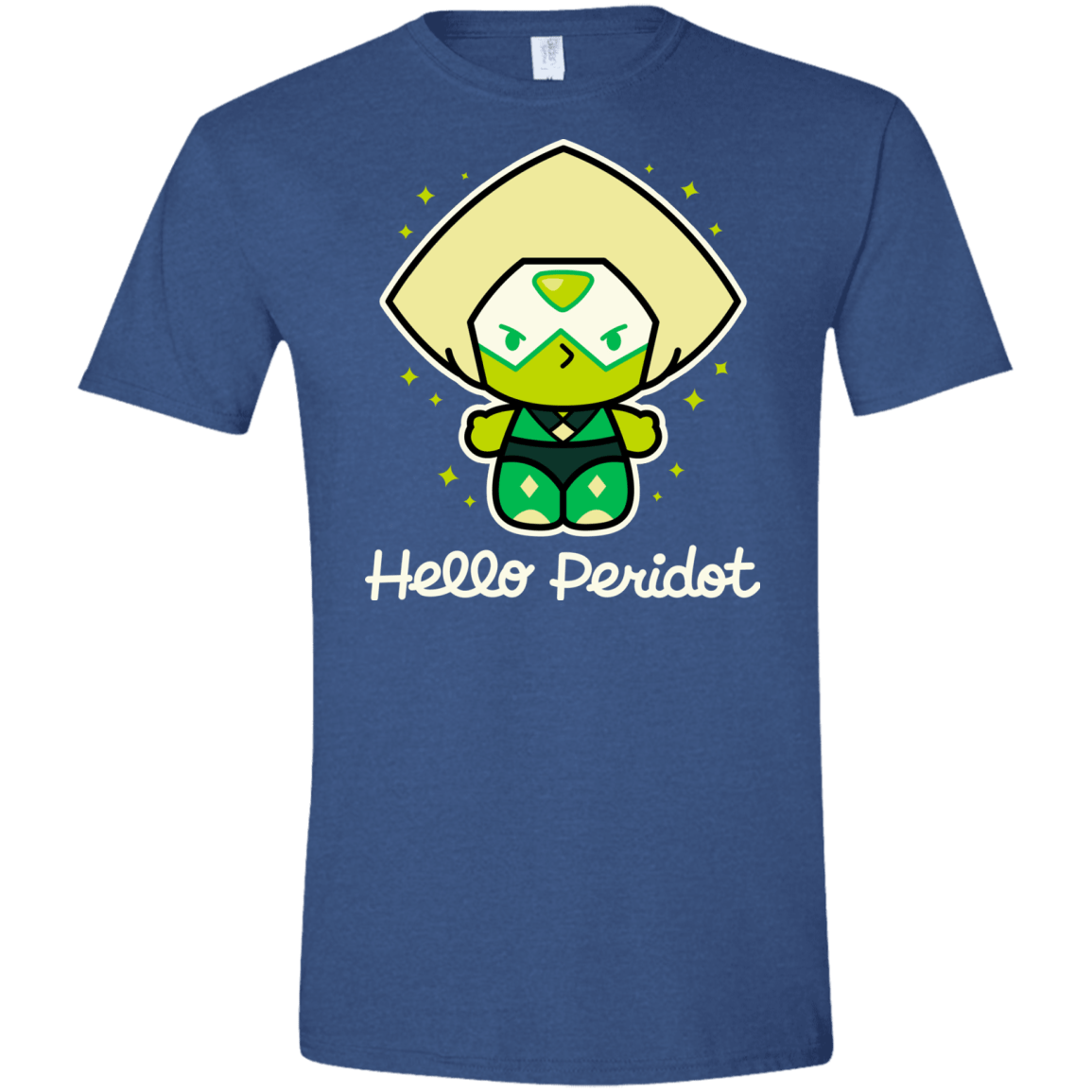 T-Shirts Heather Royal / X-Small Hello Peridot Men's Semi-Fitted Softstyle