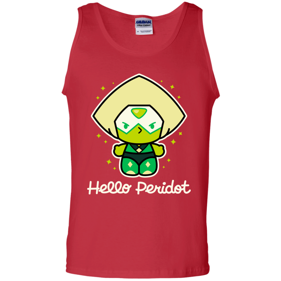 T-Shirts Red / S Hello Peridot Men's Tank Top