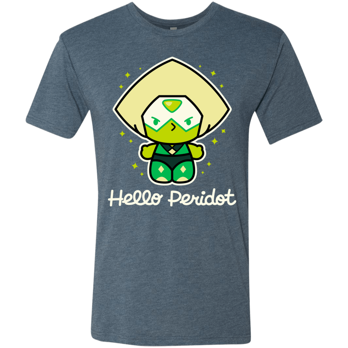 T-Shirts Indigo / S Hello Peridot Men's Triblend T-Shirt