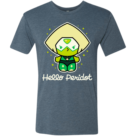 T-Shirts Indigo / S Hello Peridot Men's Triblend T-Shirt