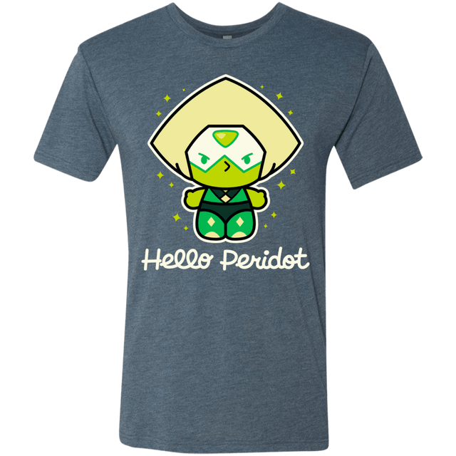 T-Shirts Indigo / S Hello Peridot Men's Triblend T-Shirt