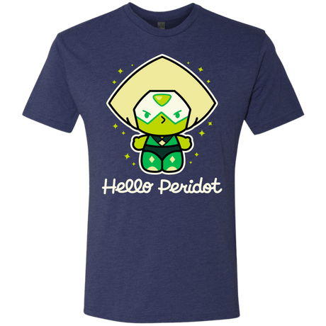 T-Shirts Vintage Navy / S Hello Peridot Men's Triblend T-Shirt