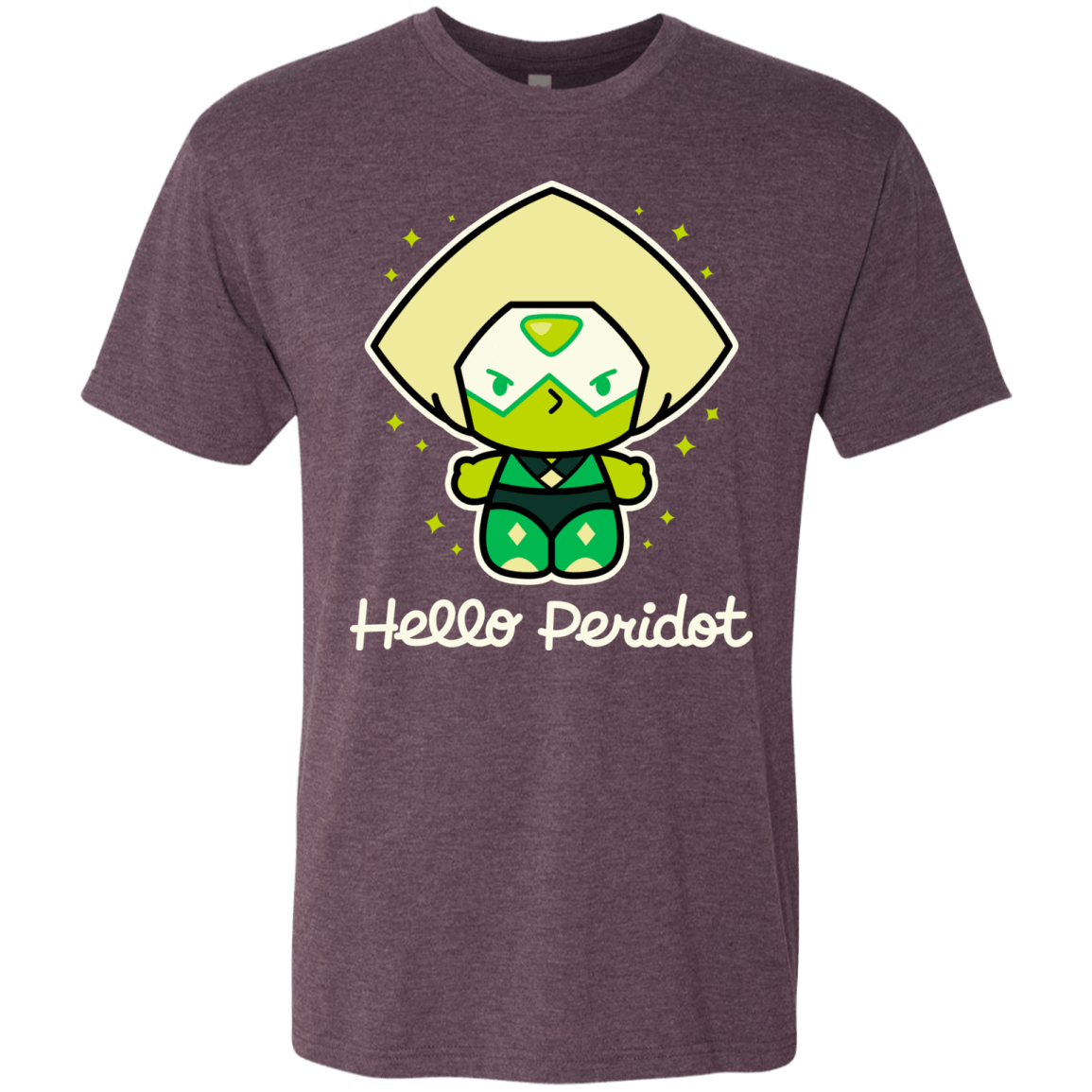 T-Shirts Vintage Purple / S Hello Peridot Men's Triblend T-Shirt