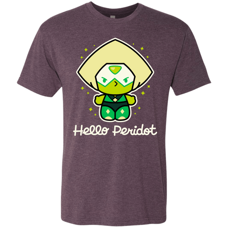 T-Shirts Vintage Purple / S Hello Peridot Men's Triblend T-Shirt