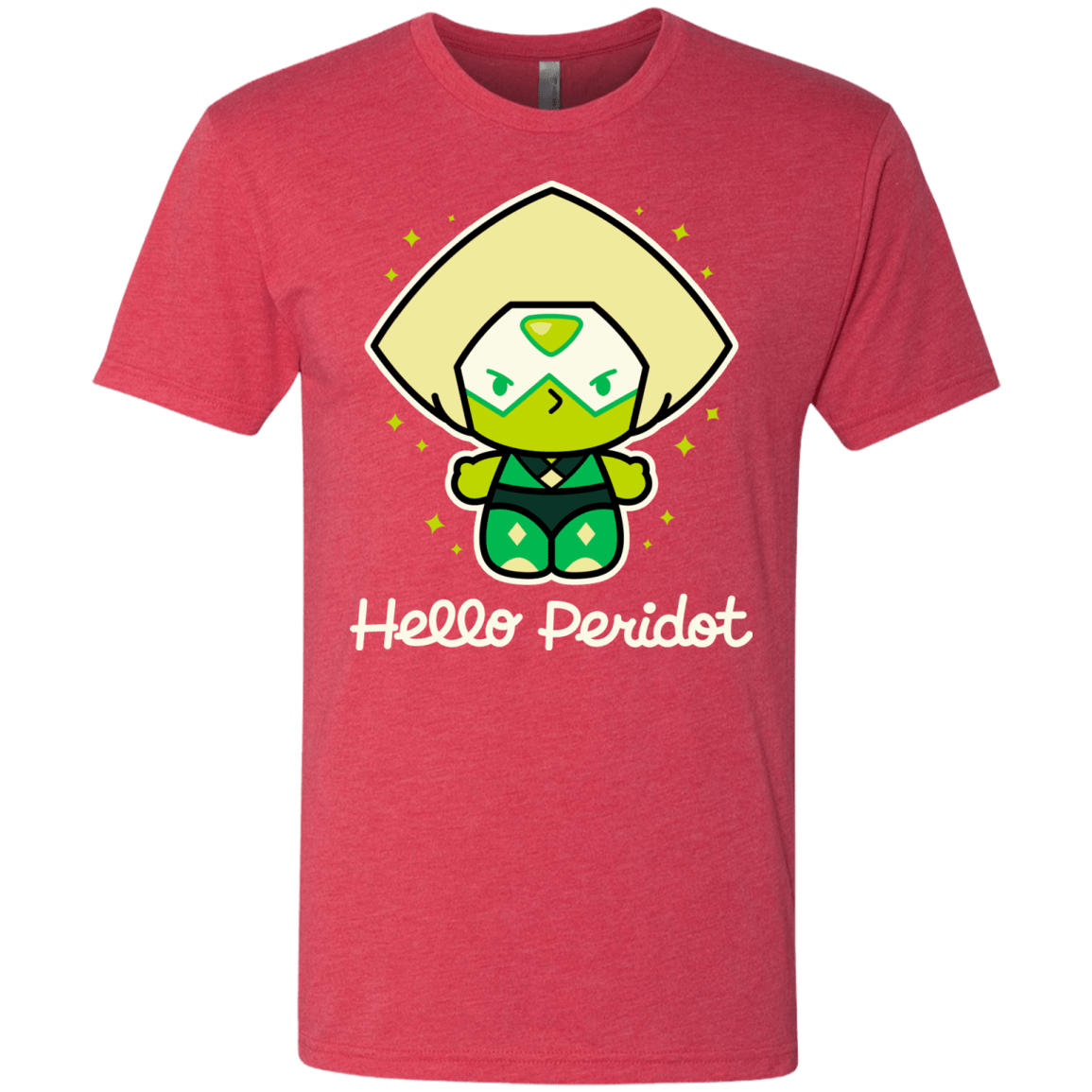 T-Shirts Vintage Red / S Hello Peridot Men's Triblend T-Shirt