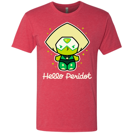T-Shirts Vintage Red / S Hello Peridot Men's Triblend T-Shirt