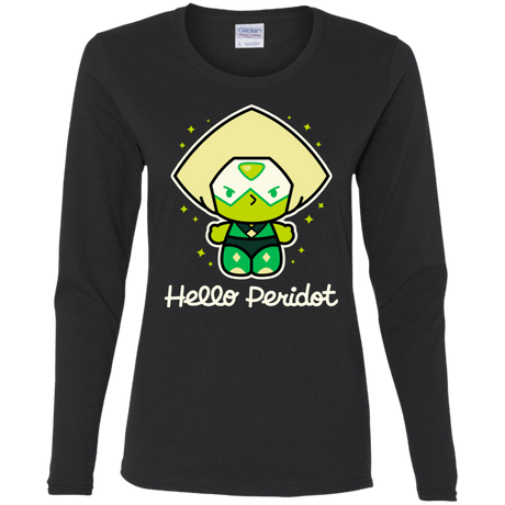 T-Shirts Black / S Hello Peridot Women's Long Sleeve T-Shirt