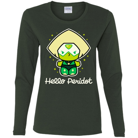 T-Shirts Forest / S Hello Peridot Women's Long Sleeve T-Shirt
