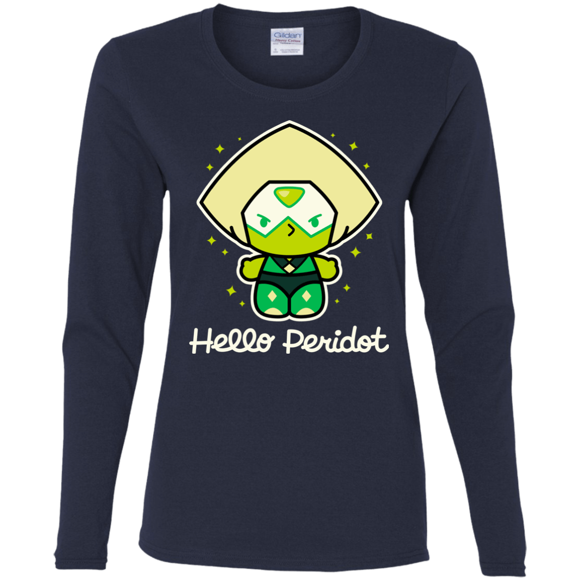 T-Shirts Navy / S Hello Peridot Women's Long Sleeve T-Shirt