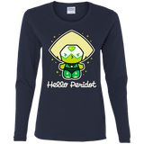 T-Shirts Navy / S Hello Peridot Women's Long Sleeve T-Shirt