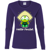 T-Shirts Purple / S Hello Peridot Women's Long Sleeve T-Shirt