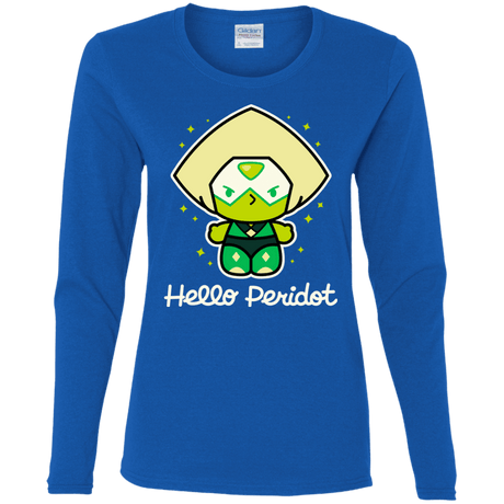 T-Shirts Royal / S Hello Peridot Women's Long Sleeve T-Shirt