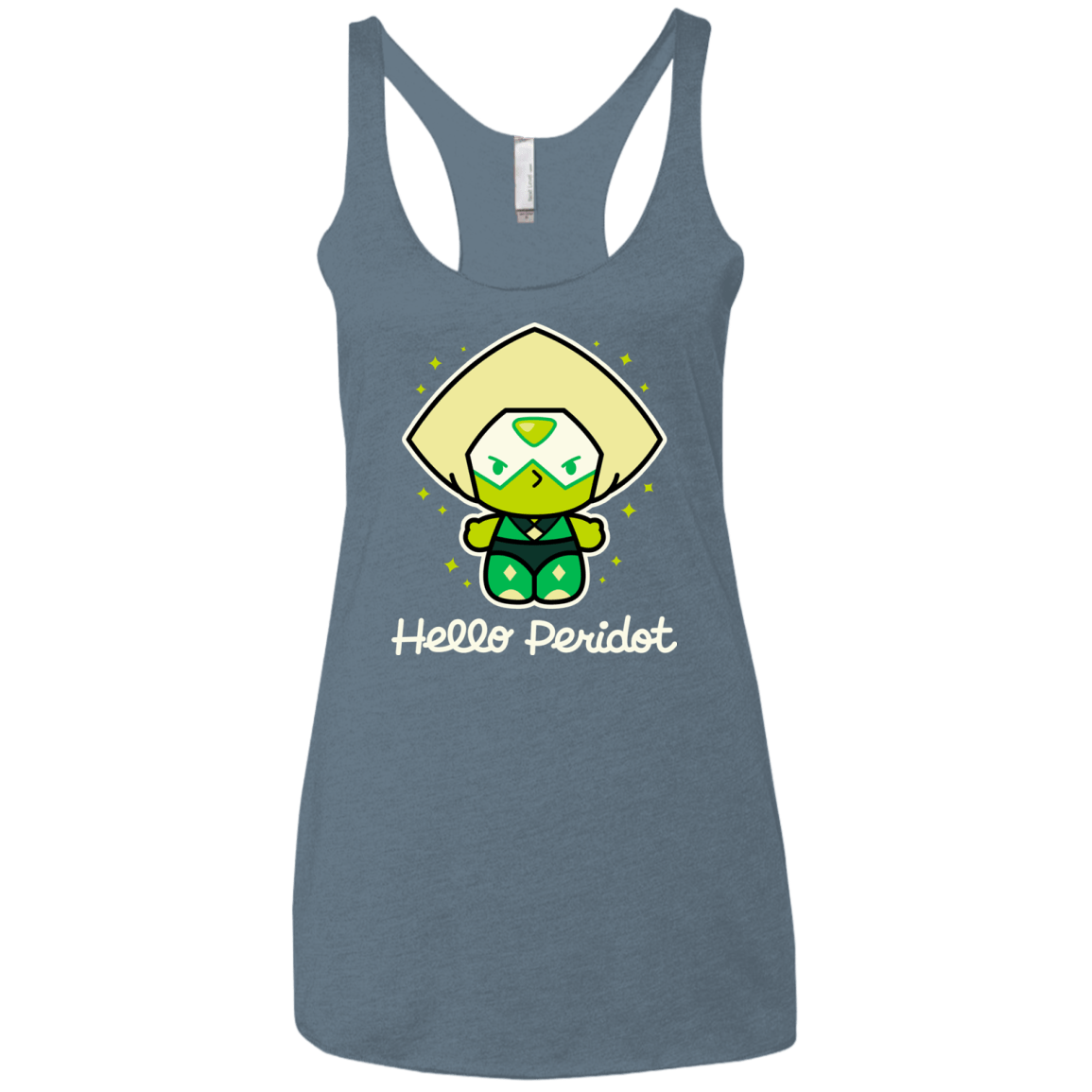 T-Shirts Indigo / X-Small Hello Peridot Women's Triblend Racerback Tank