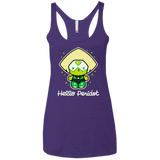 T-Shirts Purple Rush / X-Small Hello Peridot Women's Triblend Racerback Tank
