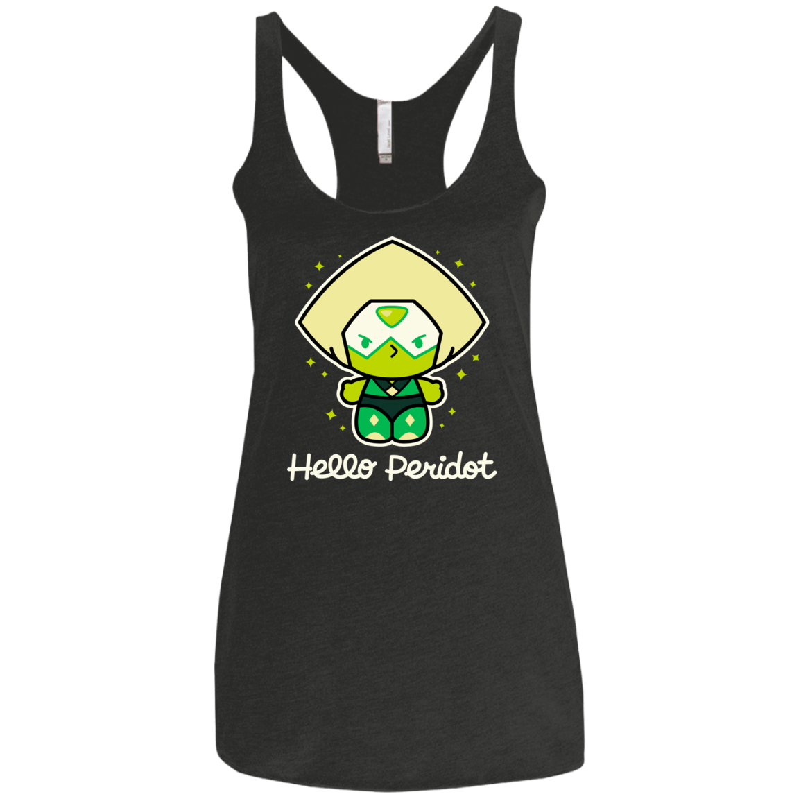 T-Shirts Vintage Black / X-Small Hello Peridot Women's Triblend Racerback Tank