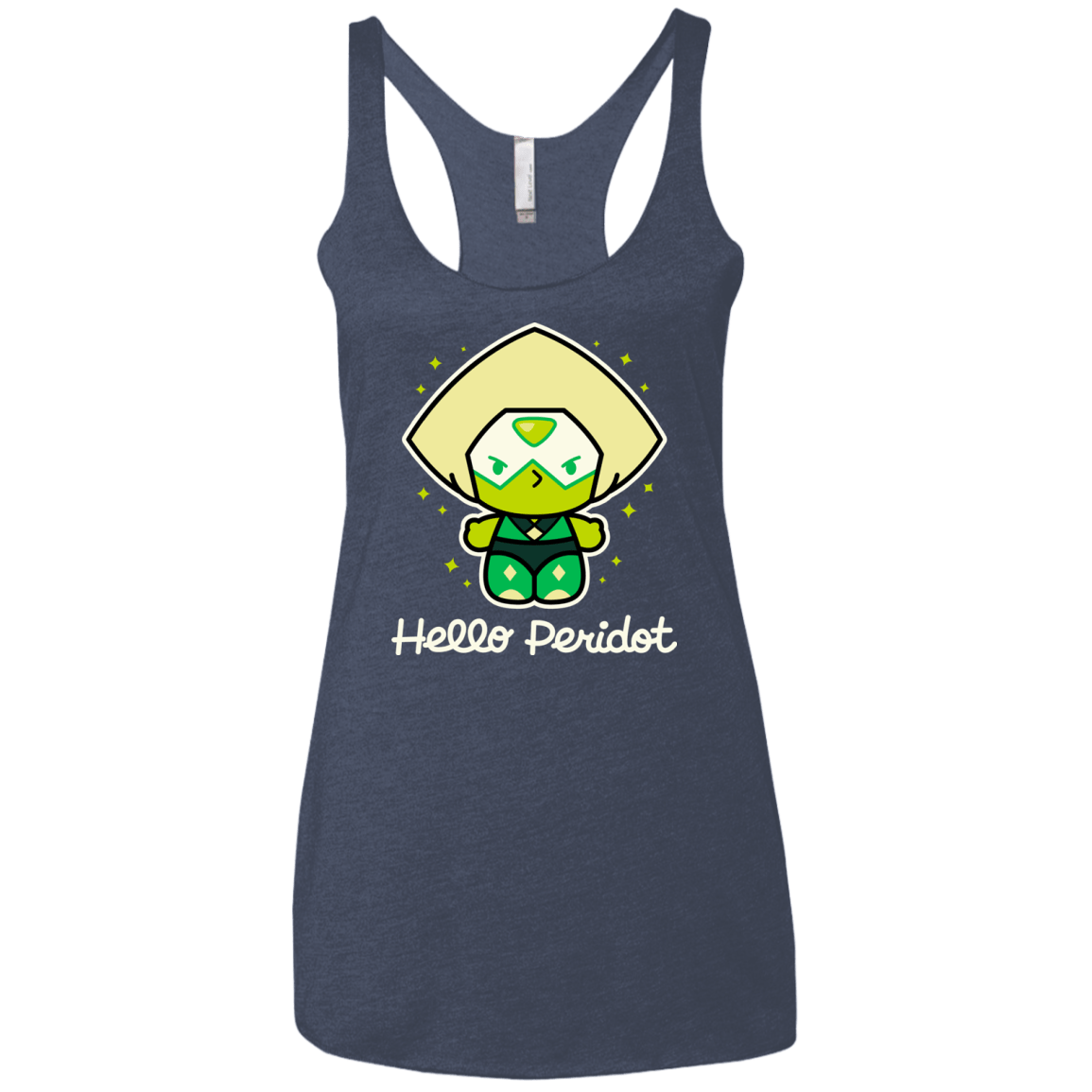 T-Shirts Vintage Navy / X-Small Hello Peridot Women's Triblend Racerback Tank