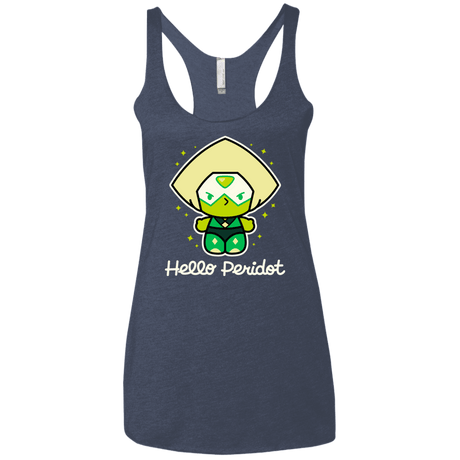 T-Shirts Vintage Navy / X-Small Hello Peridot Women's Triblend Racerback Tank