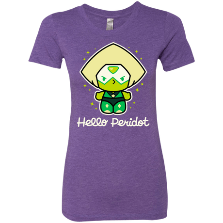 T-Shirts Purple Rush / S Hello Peridot Women's Triblend T-Shirt