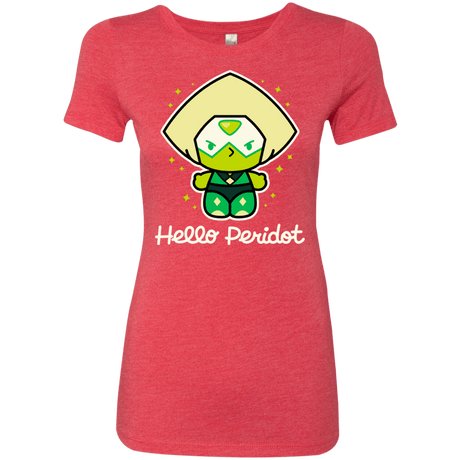 T-Shirts Vintage Red / S Hello Peridot Women's Triblend T-Shirt