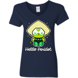 T-Shirts Navy / S Hello Peridot Women's V-Neck T-Shirt