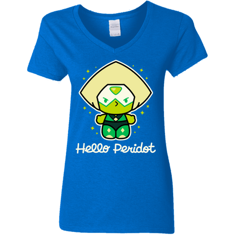 T-Shirts Royal / S Hello Peridot Women's V-Neck T-Shirt