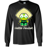 T-Shirts Black / YS Hello Peridot Youth Long Sleeve T-Shirt