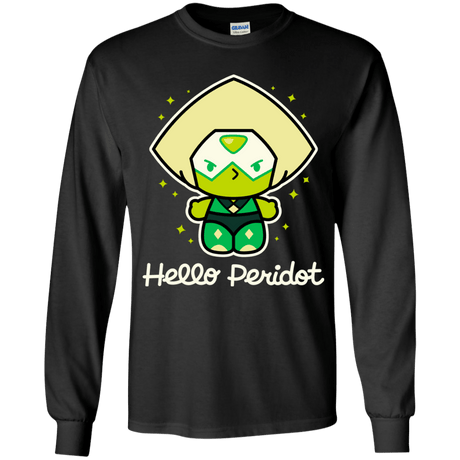 T-Shirts Black / YS Hello Peridot Youth Long Sleeve T-Shirt