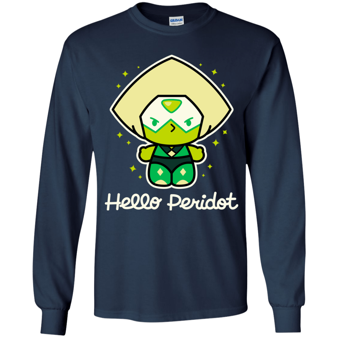 T-Shirts Navy / YS Hello Peridot Youth Long Sleeve T-Shirt