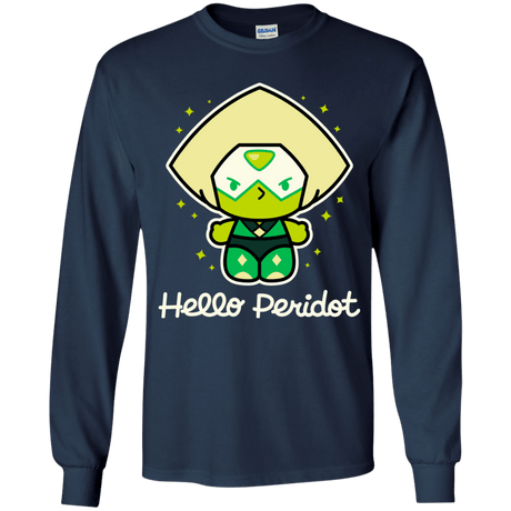 T-Shirts Navy / YS Hello Peridot Youth Long Sleeve T-Shirt