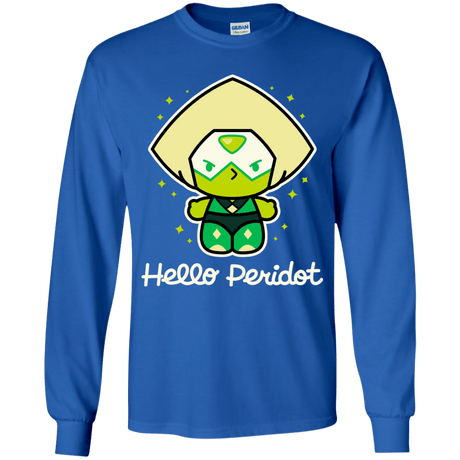 T-Shirts Royal / YS Hello Peridot Youth Long Sleeve T-Shirt