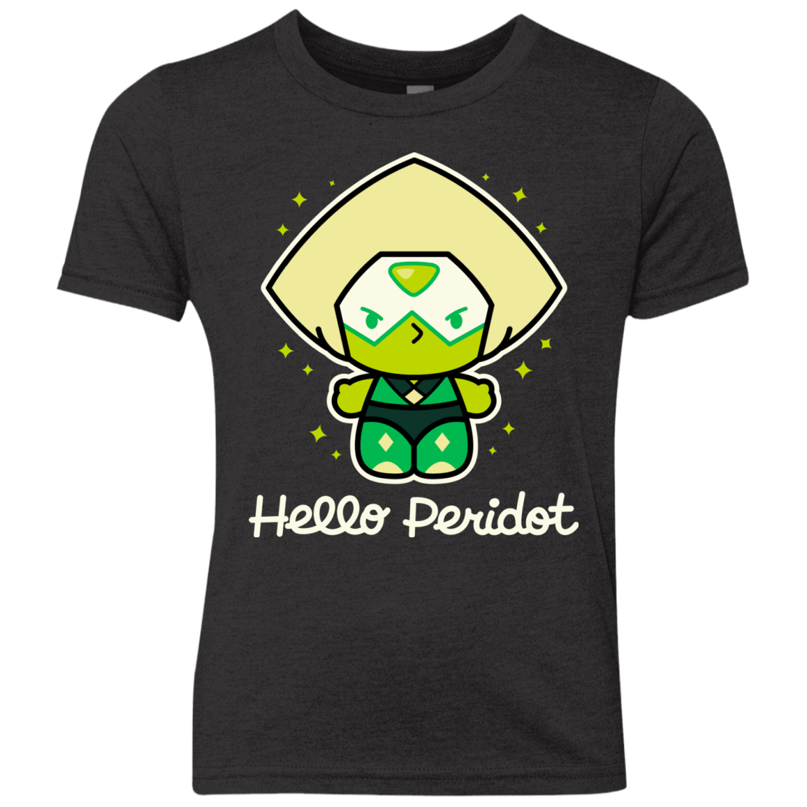 T-Shirts Vintage Black / YXS Hello Peridot Youth Triblend T-Shirt