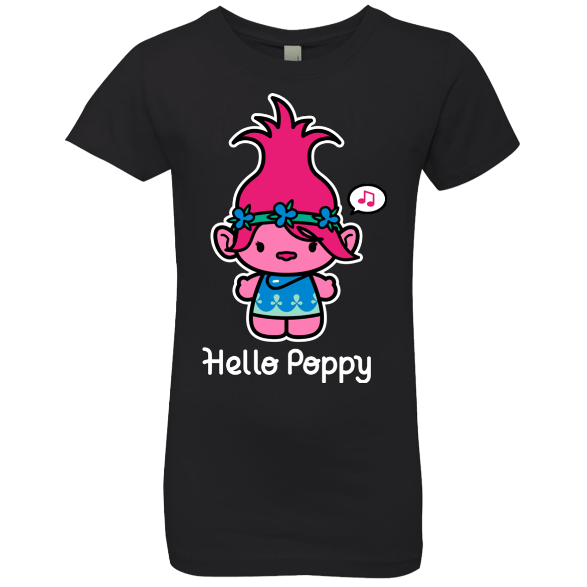 T-Shirts Black / YXS Hello Poppy Girls Premium T-Shirt