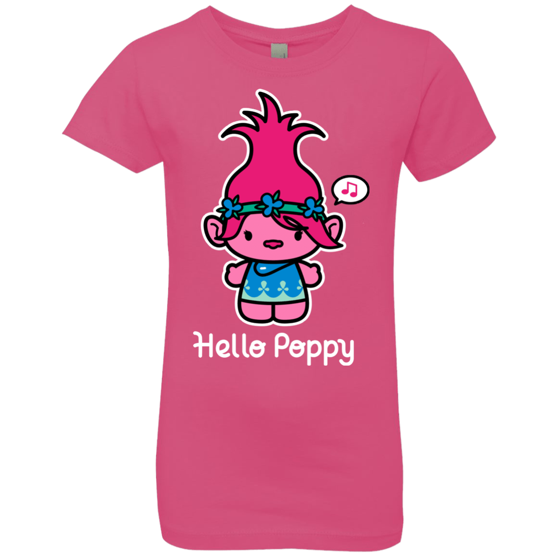 T-Shirts Hot Pink / YXS Hello Poppy Girls Premium T-Shirt