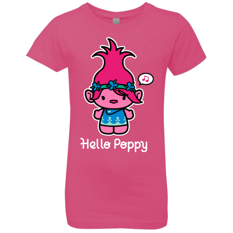 T-Shirts Hot Pink / YXS Hello Poppy Girls Premium T-Shirt