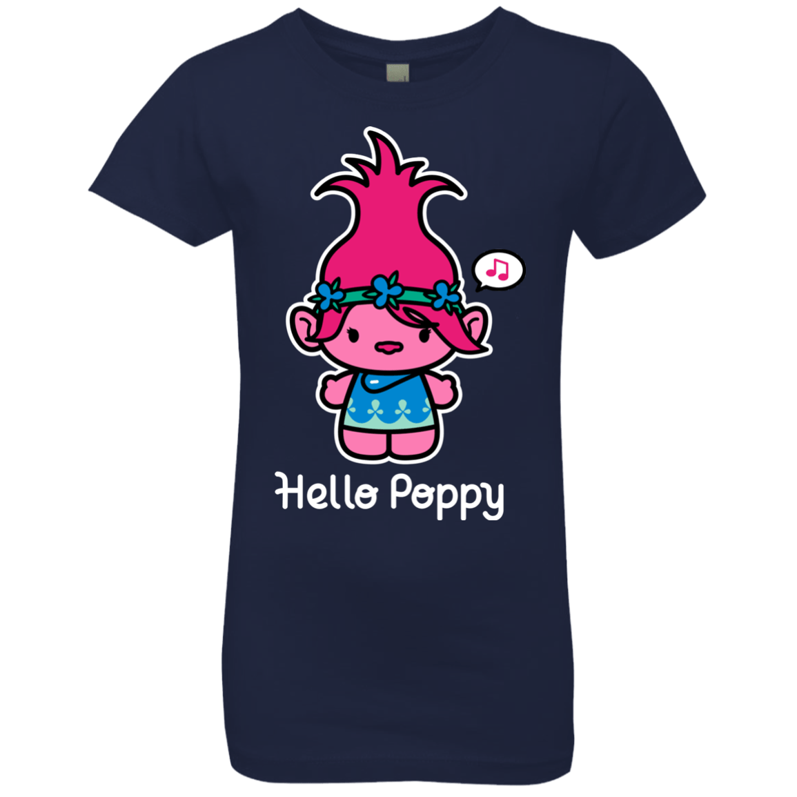 T-Shirts Midnight Navy / YXS Hello Poppy Girls Premium T-Shirt