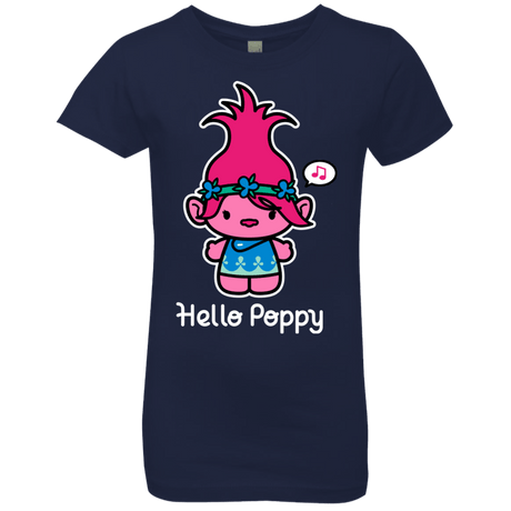 T-Shirts Midnight Navy / YXS Hello Poppy Girls Premium T-Shirt