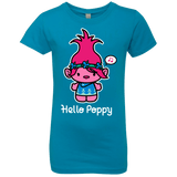 T-Shirts Turquoise / YXS Hello Poppy Girls Premium T-Shirt