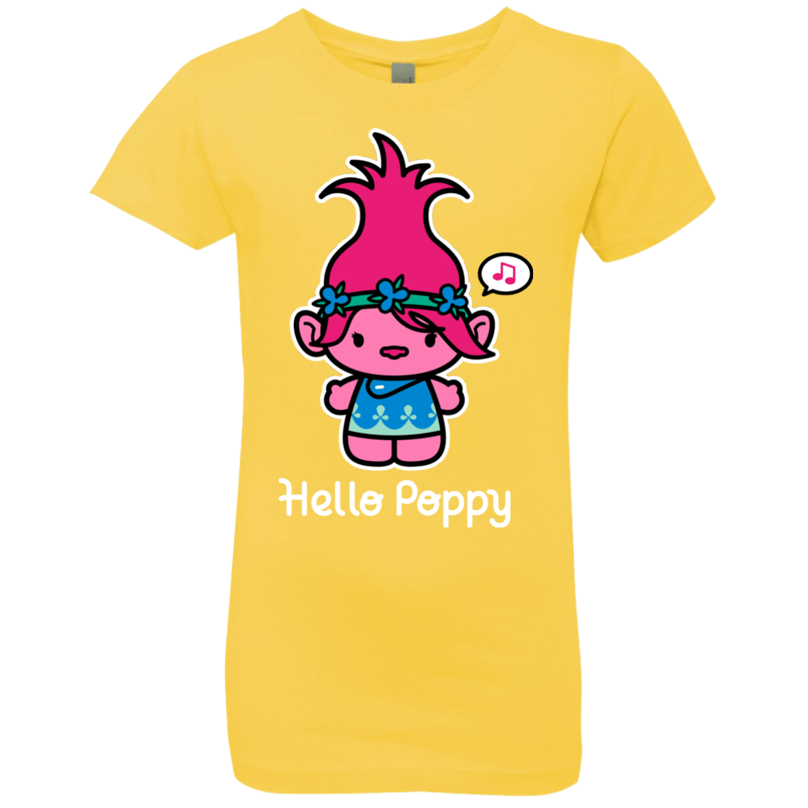 T-Shirts Vibrant Yellow / YXS Hello Poppy Girls Premium T-Shirt