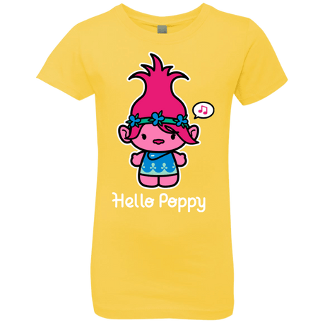 T-Shirts Vibrant Yellow / YXS Hello Poppy Girls Premium T-Shirt