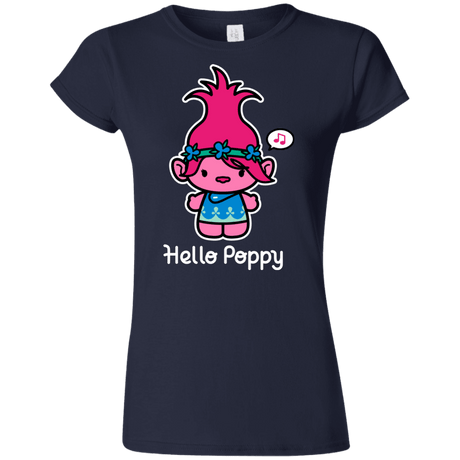 T-Shirts Navy / S Hello Poppy Junior Slimmer-Fit T-Shirt