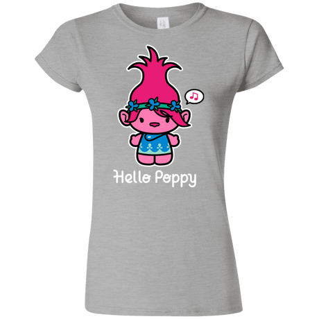 T-Shirts Sport Grey / S Hello Poppy Junior Slimmer-Fit T-Shirt