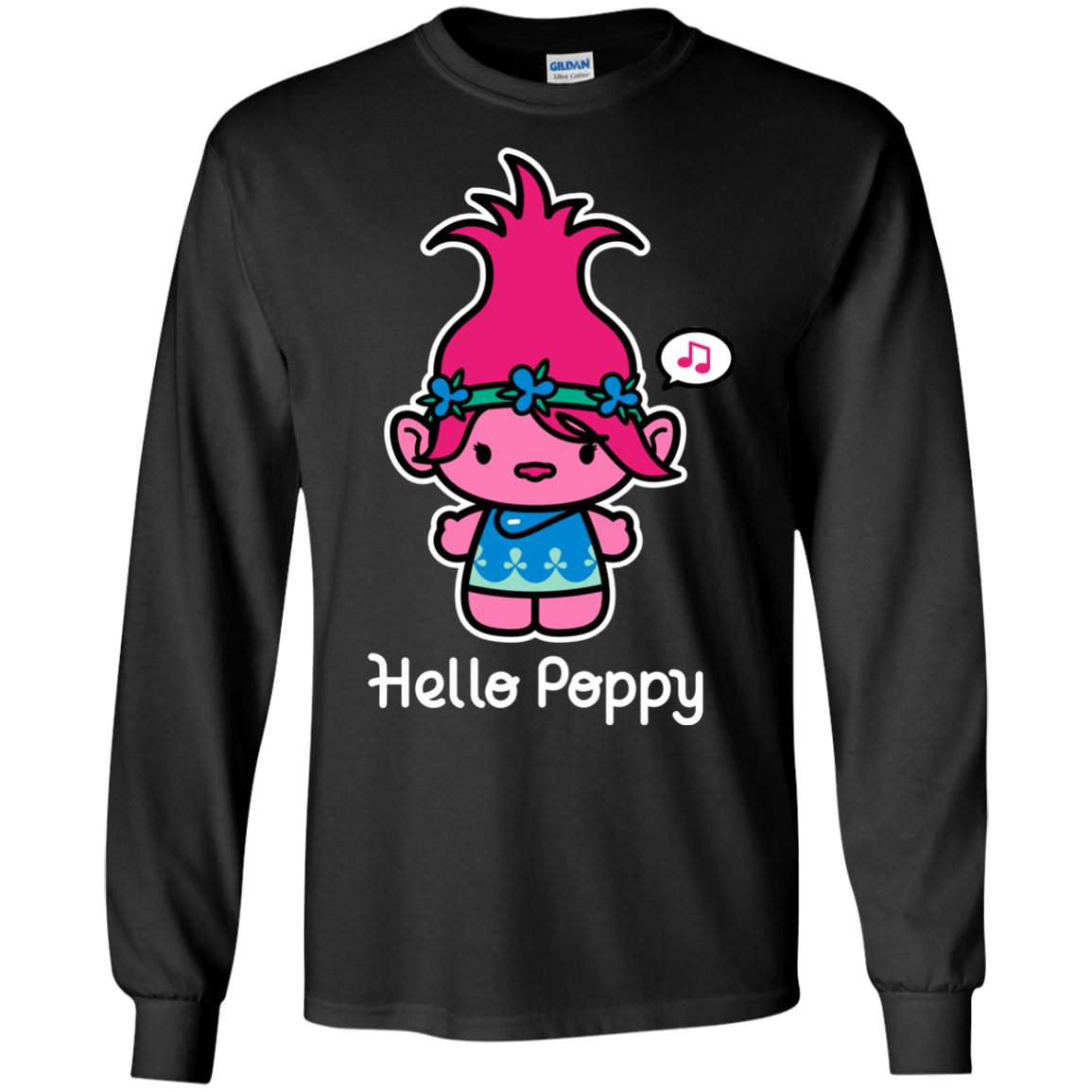 T-Shirts Black / S Hello Poppy Men's Long Sleeve T-Shirt