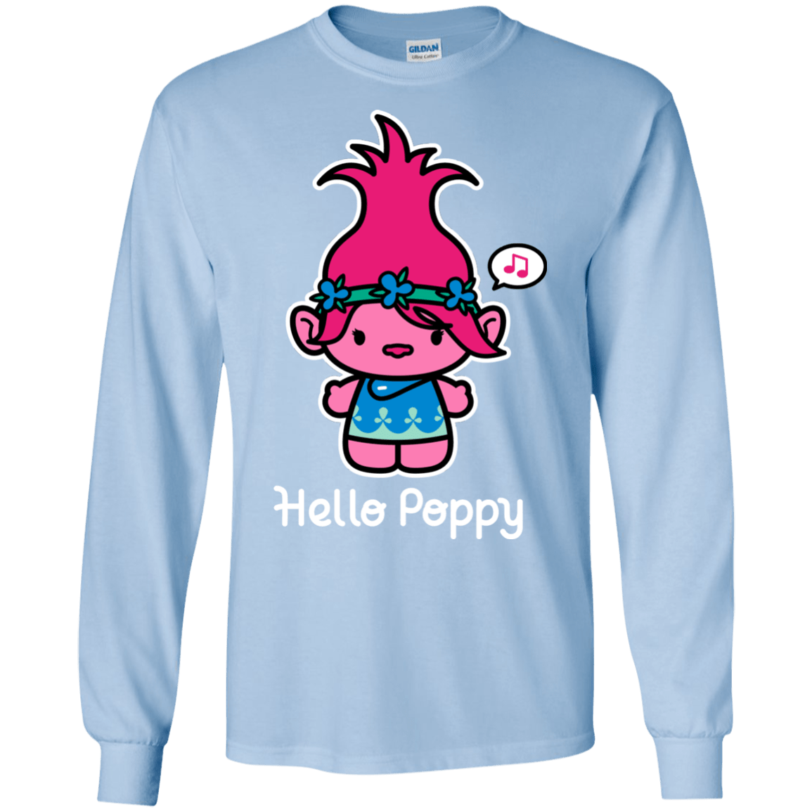 T-Shirts Light Blue / S Hello Poppy Men's Long Sleeve T-Shirt