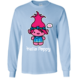 T-Shirts Light Blue / S Hello Poppy Men's Long Sleeve T-Shirt